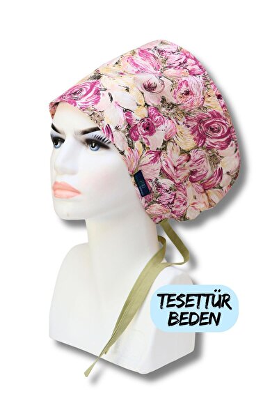 doktorbonem Uniformă pentru medic în îmbrăcăminte islamică, pictură în ulei, flori, fucsia, chirurgie, doctor, asistentă, îngrijitor medical, șapcă de spital