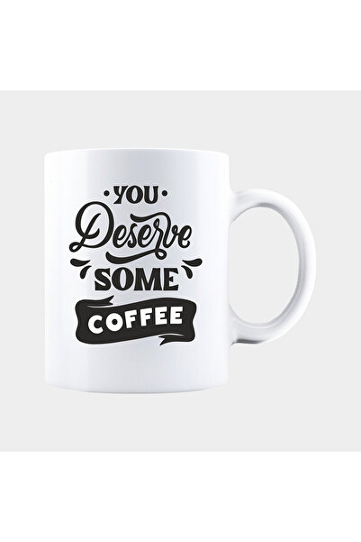 OEM Cană de cafea personalizată albă MERITAȚI NIște, INOVATIX®. 330 ml