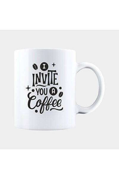 OEM Εξατομικευμένη λευκή κούπα ΣΑΣ ΠΡΟΣΚΑΛΩ ΕΝΑΝ ΚΑΦΕ, INOVATIX®. 330 ml
