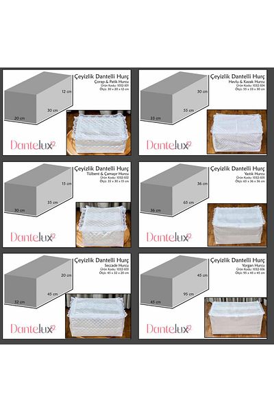 Dantelux Dowry Lace Purse Set (6 Piece Special Purse Set)