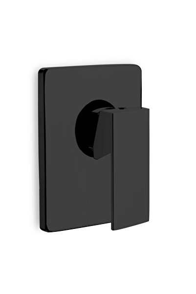 GS Rubinetterie خلاط دش مخفي بمقبض واحد من GS Indaco باللون الأسود غير اللامع