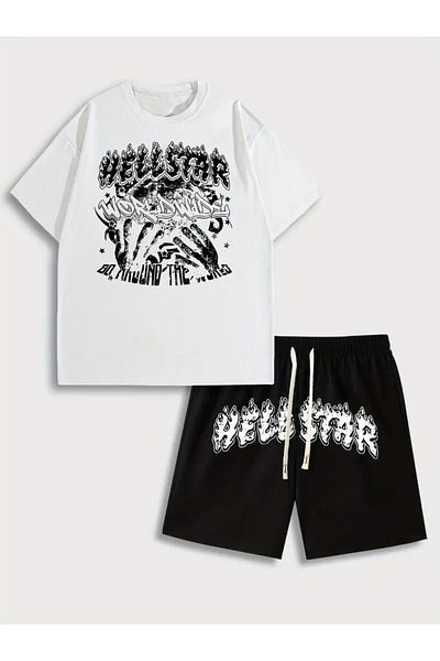 FULL TOLERANCE Hellstar World Wide Printed Unisex Shorts Set