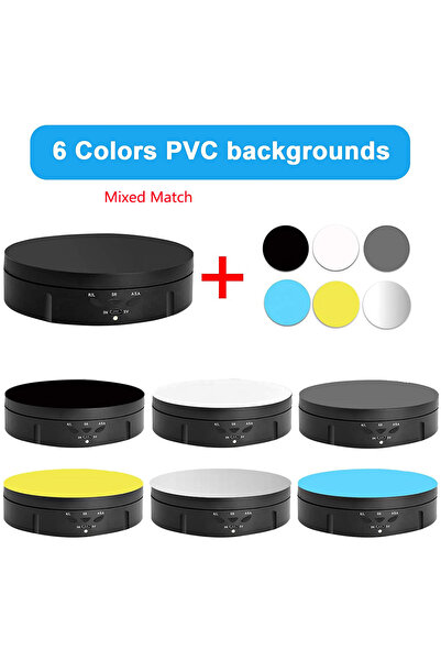 Cloody 360 Derece Hız Ayarlı Otomatik Döner Teşhir Fotoğraf Çekim Standı 146mm Kumanda + 6 Fon 10kg