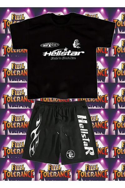 FULL TOLERANCE Hellstar Face Printed Shorts Set