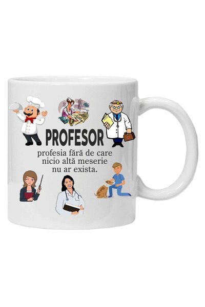 OEM Cana albă personalizată Pentru profesori, INOVATIX®. 330 ml