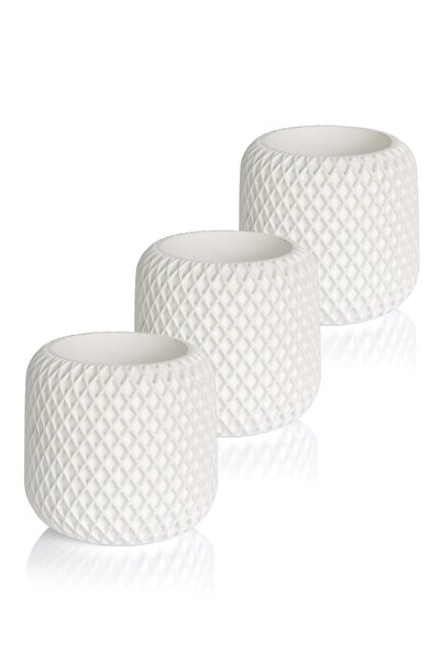 Rimors Home Izgaralı Dekoratif Çiçek Saksısı, Mum Kabı, Kapaksız Saklama-Depo...