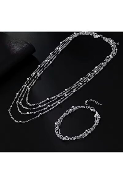 derokas مجموعة قلادة متعددة مستوردة مضادة للتشوه وسوار متعدد مجموعة اتجاهات جديدة