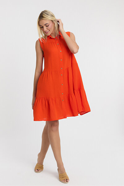 TCT TEKSTİL Muslin Dress - 3020