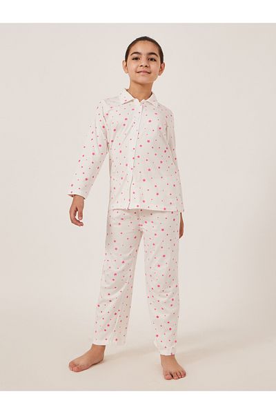 Styli All-Over Star Print Shirt and Pyjama Set