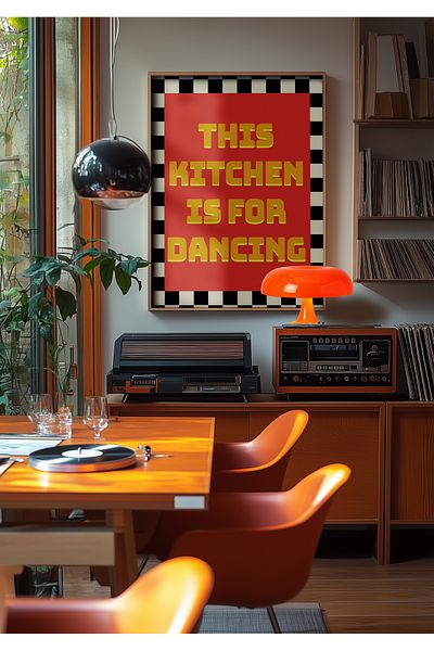 Taranist Αφίσα - Pinterest House Αυτή η κουζίνα είναι για το χορευτικό της δοπαμίνης
