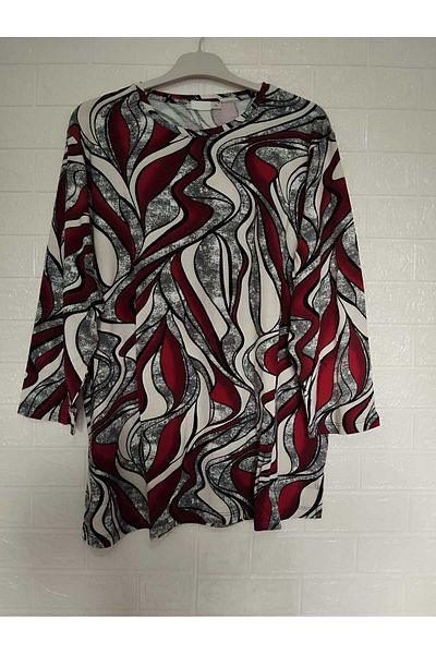 anne moda ankara Very Large Size Velisyon Viscose Summer, Long Sleeves