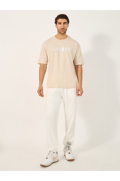Styli Varsity Font Embroidered Round Neck Oversized T-Shirt