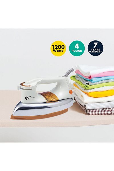 Mercury SUPER DELUXE DRY IRON BOX | 6 TEMPERATURE SETTINGS | 1200 WATTS
