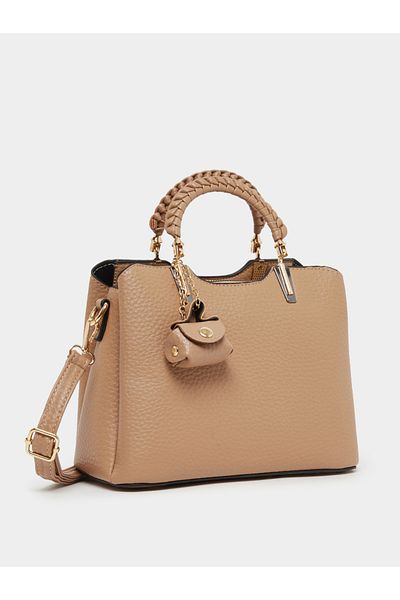 Styli Textured Pouch Drop Handbag with Top Handle