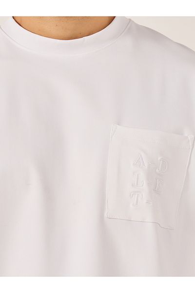 Styli Embroidered Pocket Oversized T-Shirt