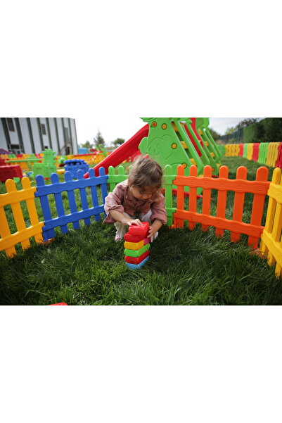 MUPARK Modüler Oyun Çiti - 4 Renk 8 Parçalı | Anaokulu, Kreş ve Ev İçin Uygun