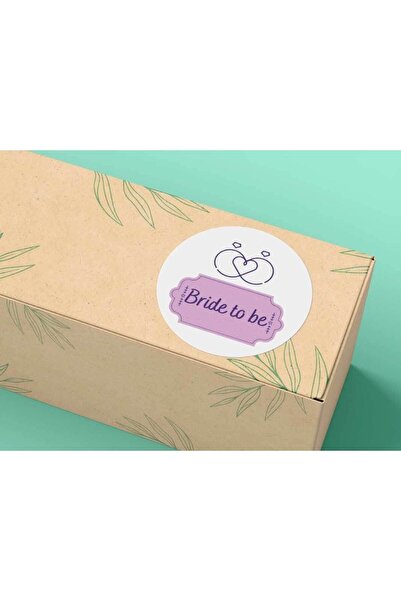bisaccia Bride to Be Label Bachelorette Party Matte Round Sticker Wedding Ser...