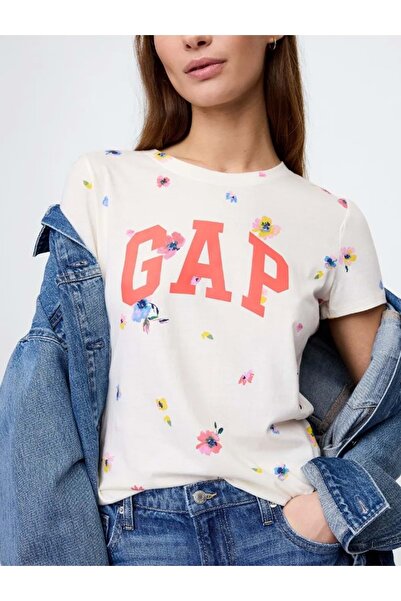 GAP Μπλουζάκι με λογότυπο V-Ss Logo Classic Tee Γυναικείο 729555 Μπλουζάκι ΡΟΖ