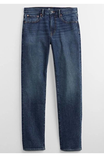 GAP V-Straıght Jeans Düz Kalıp Erkek Kot Pantolon MAVİ