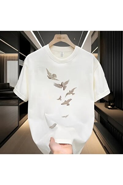 AZIZI TEKSTIL Ανδρικό βαμβακερό μπλουζάκι Loose Fit - Καλλιτέχνης με στάμπα π...