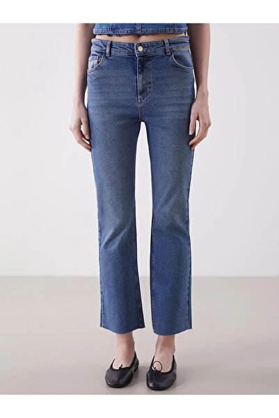 LC Waikiki LCW Jeans İndigo Flare Kadın Jean Pantolon
