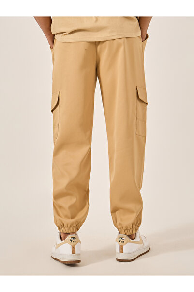 Styli Mid Rise Slim Fit Cargo Pants with Drawstring