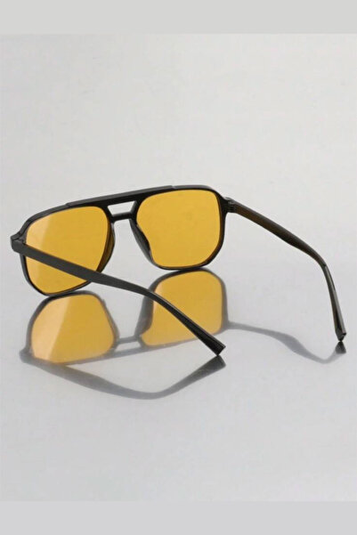 KAMPANİX Unisex Orange Glass Sunglasses