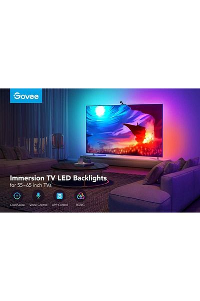 Govee Qovvy T1 Smart Interactive LED Strip with Camera 55-65 inches