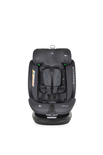 OEM Scaun auto copii cu Isofix rotativ 360 grade Cangaroo Draco Gri I-size, pozitie de somn, 40-150 cm