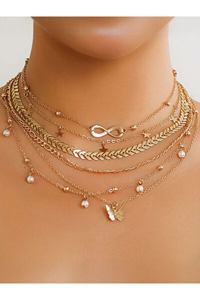 Styli Set of 6 - Assorted Butterfly Drop Necklace