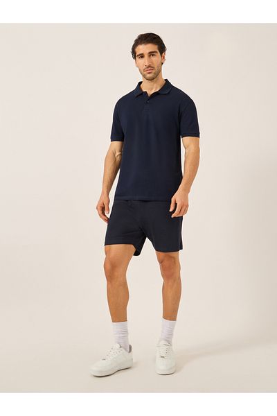 Styli Solid Short Sleeve Pique Relaxed Fit Polo