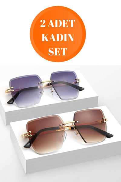 Dio Armati قطعتان من النظارات الشمسية النسائية للموسم الجديد مع حماية من الأش...