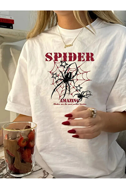 FULL TOLERANCE Spider Amazing Baskılı T-shirt