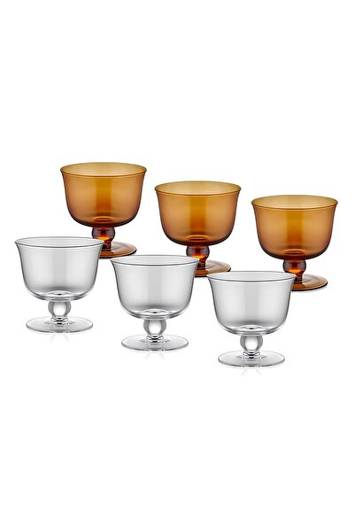 GUNES ZUCCACIYE The Mia Ayaklı Tatlı Kasesi 6 Parça 11x10 cm