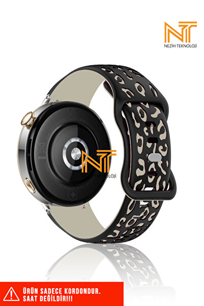 Nezih Case Huawei Watch Gt-gt2-gt3 42mm Ve Elegant 20mm Uyumlu A Kalite Leopa...