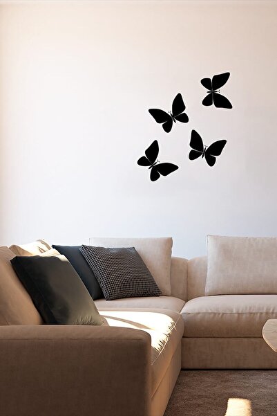 MIGNATIS Flying Butterflies Wall Sticker - Black 52x60cm