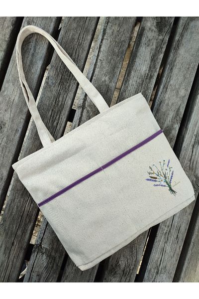 JANJAN Canvas Bag, Zippered, Front Pocket, Inner Pocket Canvas Tote Bag