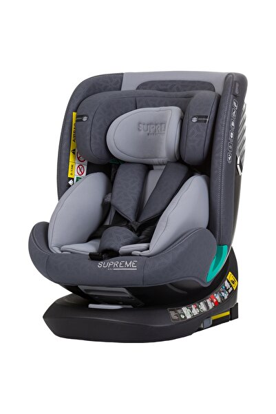 OEM Scaun auto cu Isofix pentru copii, Chipolino Supreme I-Size Gri 40-150 cm c