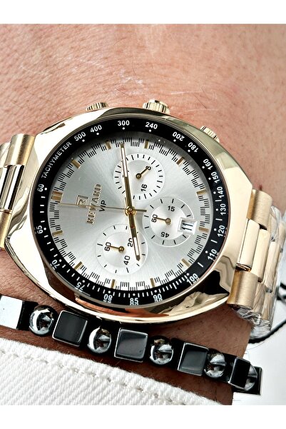 Reward Silver Color Large Case Sports Model Function Men's Wristwatch + Bracelet