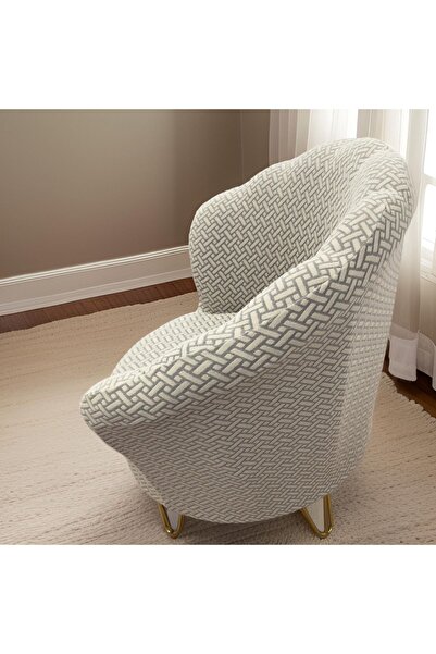 Şirin Hanem Papatya Koltuk Kılıfı Oval Koltuk Örtüsü Sofa Cover Ev Tekstili