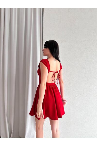 Mooi Butik Lime Mini Dress 3400 - Red