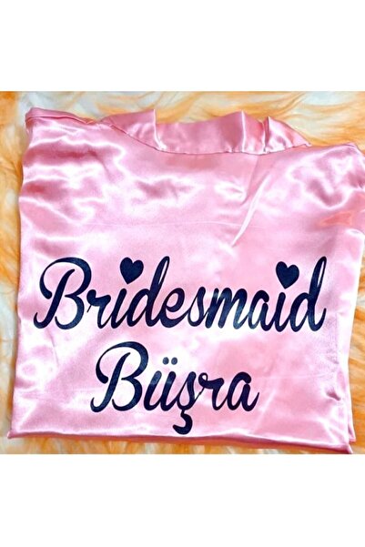 Genel Markalar ( Isminizi Yazıyoruz)pembe Bridesmaid Sabahlık Bride Sabahlık ...