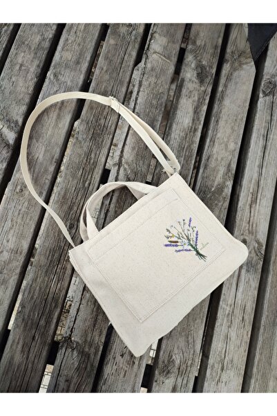 JANJAN Kanvas Kumaş Ayarlanabilir Askılı Fermuarlı,İçi Cepli, El, Kol ve Omuz...