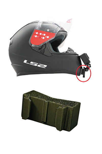 HOGLU CRAFT Ls 2 Rapid Chin Mount Aksiyon Kamera Kask Alt Çene Bağlantı Apara...