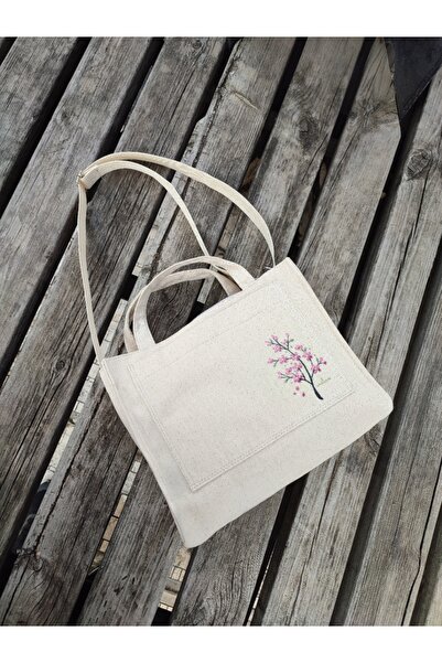 JANJAN Kanvas Kumaş Ayarlanabilir Askılı Fermuarlı,İçi Cepli, El, Kol ve Omuz...