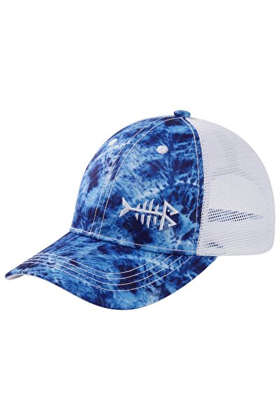 Choice One Size Blue Camo Bassdash Altimate Fishing Hat Mesh Back For Men Women Adjustable Baseball Trucker