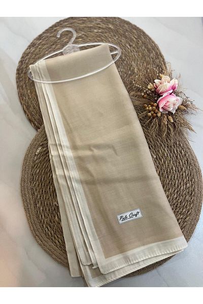 incili dükkan İncili Dükkan Modal Cotton Silk Shawl - Latte