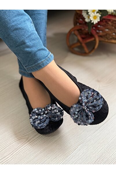 Babet Merkezi PULLU BLUE FLOWER Home, Hajj, Umrah Ballet, Δώρο, Καθημερινό Μπαλέτο, Φτερωτό Μπαλέτο, Παντόφλες, Μποτάκια, Πισίνι