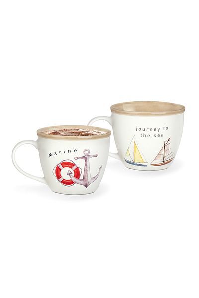 Madame Coco Marine Jardin 2-teiliges Tassenset