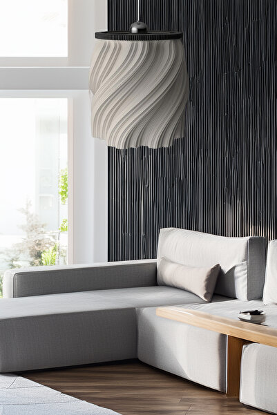 APJ STORE SINCE 2020 Modern Sarkıt Tekli Bohem, Avize, ( 23x27 cm ) Krema Serisi Salon Mutfak Oturma Odası Cafe Bar